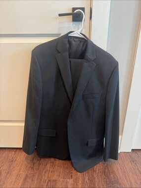 Men's Classic Black Suit Blazer - Tailored Formal Jacket